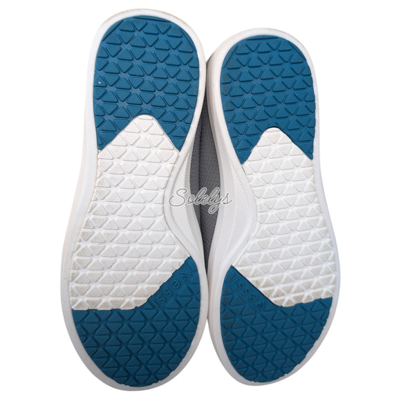 Vessi Weekend Mens 9 Concrete Grey White Waterproof DymaTex Knit Casual Sneaker - Picture 8 of 11